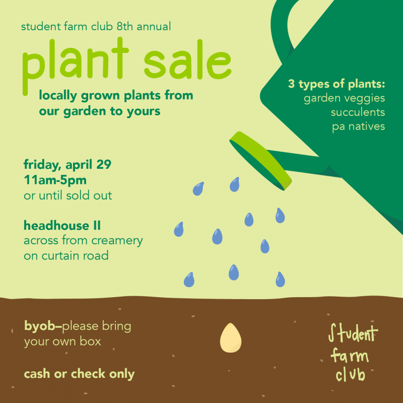Student Plant Sale flier