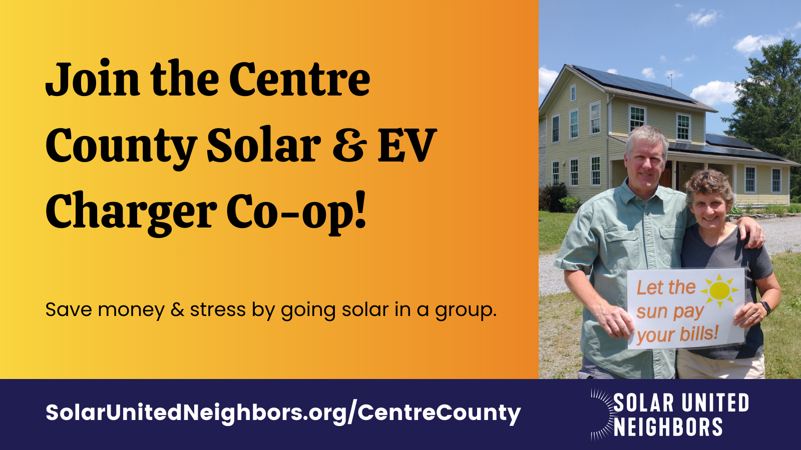 Flyer for Centre County Solar Co-op
