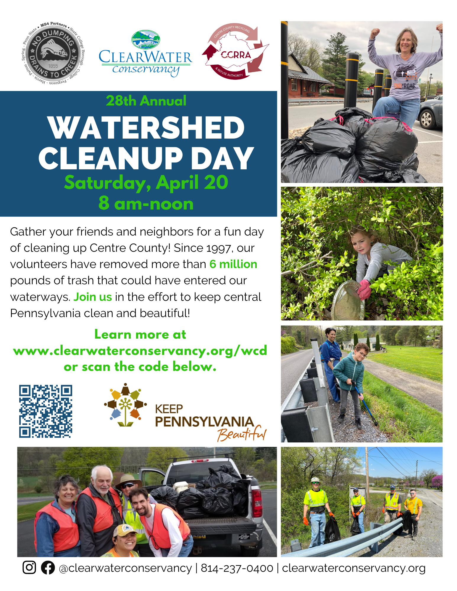 Flyer for Community Watershed Cleanup Day
